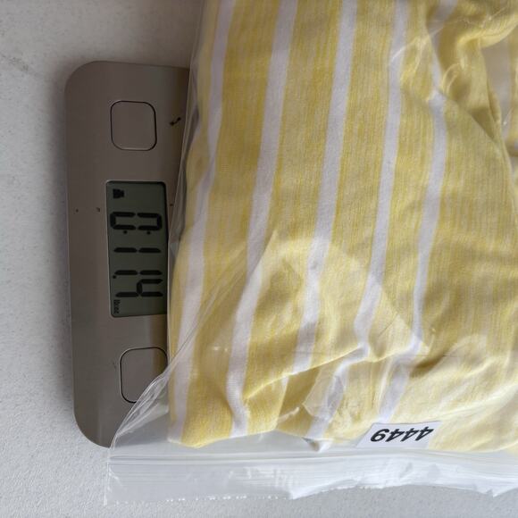 T By Talbots Butter Yellow Petite 1X Stripe Cowlneck Sweatshirt Beach Cape Shore - Picture 11 of 11